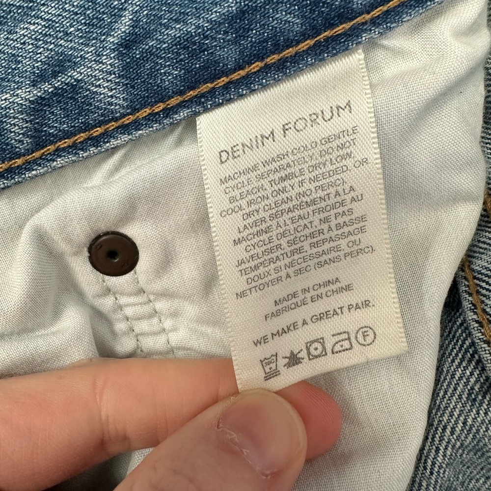 Denim Forum The Joni High Rise Loose 29L Light Wash Jeans - Picture 6 of 7
